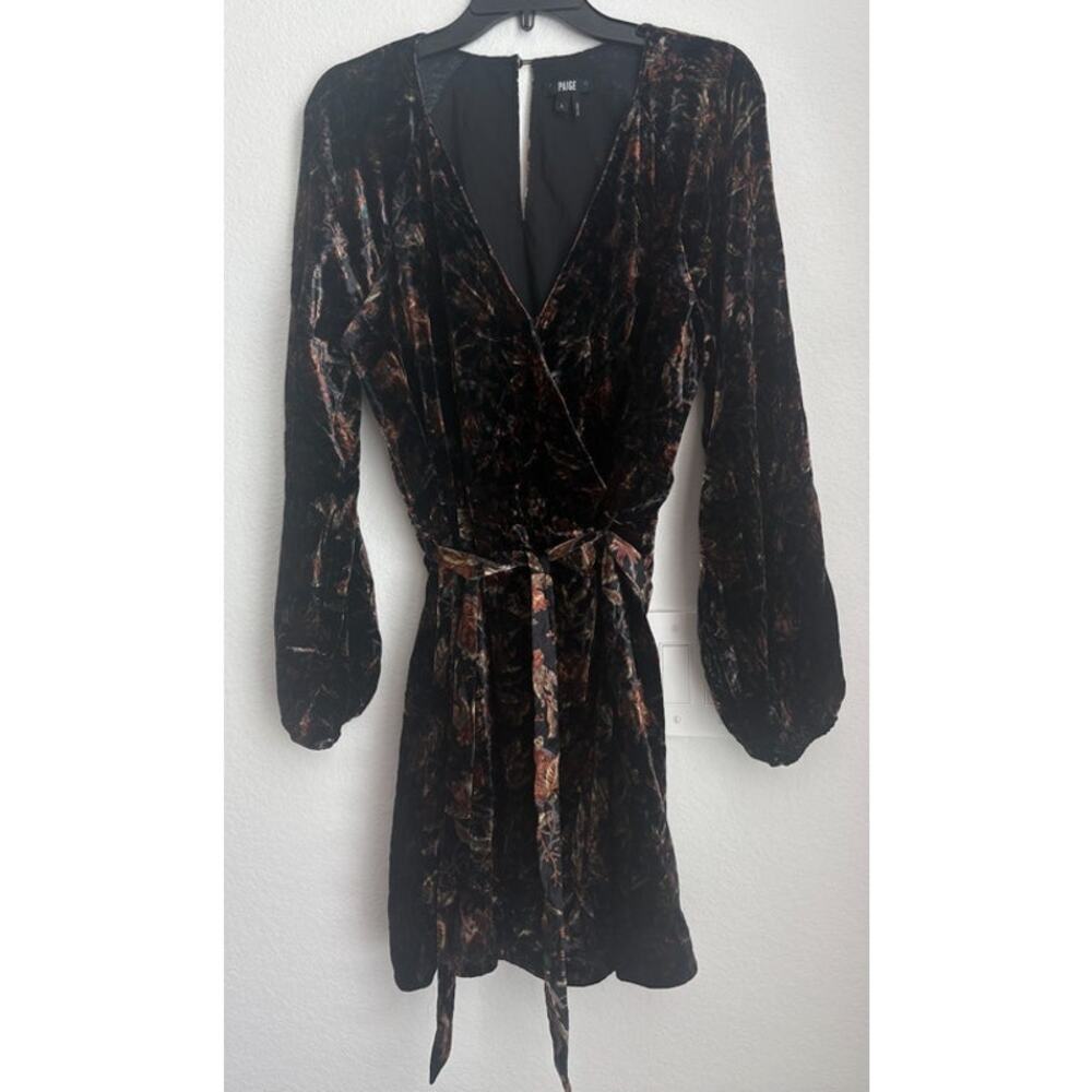 NWOT PAIGE Estefani Velvet Dress Womens Size Large - Picture 2 of 7